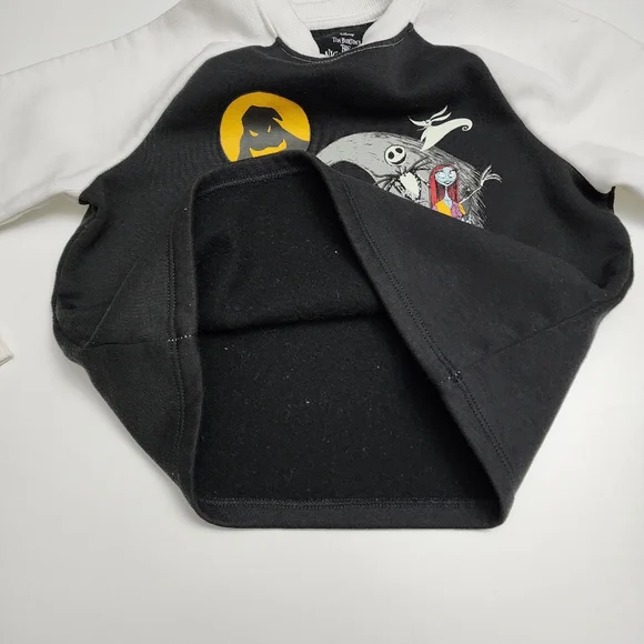 Unisex Boys Girls Disney Nightmare Before Christmas Fleece Sweatshirt Size M 7-8